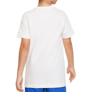 Camiseta Nike Barcelona Mascot - Camiseta de algodón Nike del FC Barcelona - blanca