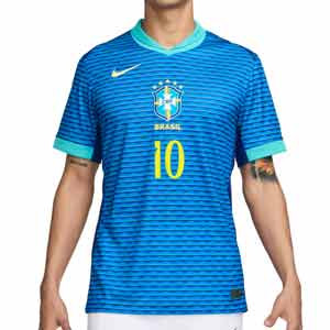 Camiseta Nike 2a Brasil Rodrygo Stadium 24-25 Dri-Fit - Camiseta de la segunda equipación Nike de Rodrygo de la selección brasileña 2024 2025 - azul