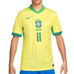 Camiseta Nike Brasil Raphinha Stadium 24-25 Dri-Fit - Camiseta de la primera equipación Nike de Raphinha de la selección brasileña 2024 2025 - amarilla