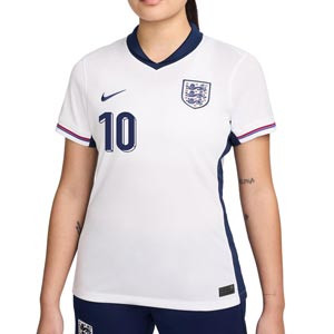 Camiseta Nike Inglaterra mujer Bellingham 24 25 DF Stadium - Camiseta para mujer de la primera equipación Nike de Jude Bellingham de la selección inglesa 2024 2025 - blanca