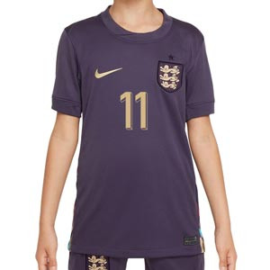 Camiseta Nike 2a Inglaterra niño Foden 24 25 DF Stadium - Camiseta infantil de la segunda equipación de Foden Nike de la selección inglesa 2024 - lila
