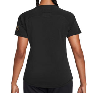 Camiseta Nike Barcelona Mujer Travel - Camiseta de algodón para mujer Nike del FC Barcelona - negra