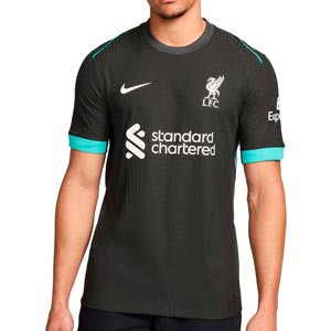 Camiseta Nike 2a Liverpool  Virgil auténtica 24 25 DFADV PL - Camiseta auténtica segunda equipación Nike de Virgil van Dijk del Liverpool de la Premier League 2024 2025 - verde oscuro