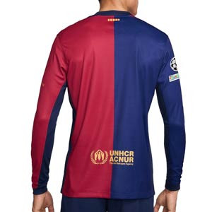 Camiseta manga larga Nike Barcelona 24 25 Stadium DF UCL - Camiseta de manga larga de la primera equipación Nike del FC Barcelona para la Champions League 2024 2025 - azulgrana