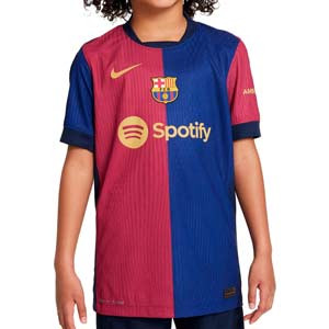 Camiseta Nike Barcelona niño Cubarsí Match 24 25 DFADV UCL - Camiseta infantil primera equipación Nike de Cubarsí del FC Barcelona para la UCL 24 25 versión jugador - azulgrana