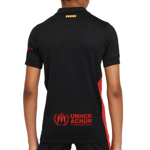 Camiseta Nike 2a Barcelona niño 2024 2025 Stadium - Camiseta infantil de la segunda equipación Nike del FC Barcelona 2024 2025 - negra