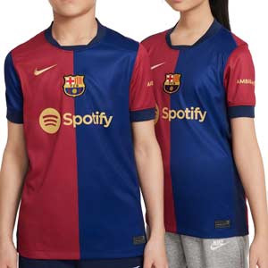 Camiseta Nike Barcelona niño Gavi 2024 2025 DF Stadium UCL - Camiseta infantil de la primera equipación de la Champions League Nike de Gavi del FC Barcelona 2024 2025 - azulgrana