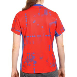 Camiseta Nike Atlético mujer Pre-Match Academy Pro Dri-Fit - Camiseta de calentamiento prepartido para mujer Nike del Atlético de Madrid de la primera equipación 2024 2025 - roja