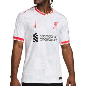 Camiseta Nike 3a Liverpool Virgil Match 24 25 DFADV PL - Camiseta auténtica tercera equipación de Virgil Van Dijk Nike del Liverpool para la Premier League 2024 2025 - blanca