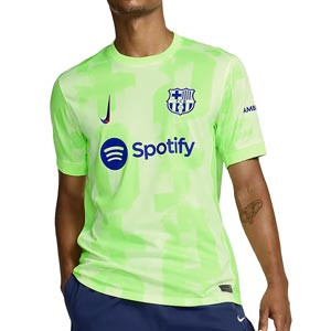 Camiseta Nike 3a Barcelona Gavi Stadium 24 25 DF UCL - Camiseta de la tercera equipación Nike de Gavi del FC Barcelona para la Champions League 2024 2025 - verde flúor