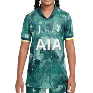 Camiseta Nike 3a Tottenham Son niño 24 25 DF Stadium PL - Camiseta infantil de la tercera equipación de Heung Min Son Nike del Tottenham para la Premier League 2024 2025 - verde