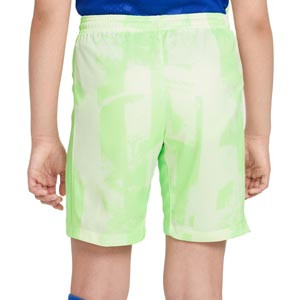 Short Nike 3a Barcelona niño 2024 2025 Stadium Dri-Fit - Pantalón corto infantil de la tercera equipación Nike del FC Barcelona 2024 2025 - verde flúor
