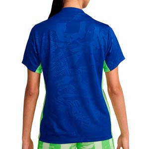 Camiseta Nike 3a Barcelona mujer Pre-Match DF Academy Pro - Camiseta de calentamiento prepartido para mujer Nike del FC Barcelona de la tercera equipación 2024 2025 - azul