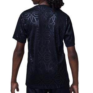 Camiseta Nike 3a PSG niño Pre-Match Dri-Fit - Camiseta de calentamiento prepartido infantil Nike del PSG de la tercera equipación 2024 2025 - negra