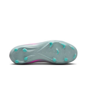 Nike Jr Mercurial Zoom Superfly 10 Academy FG/MG - Botas de fútbol infantiles con tobillera Nike FG/MG para césped artificial - azul claro