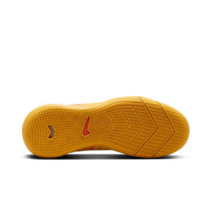 Nike Mercurial Jr Zoom Vapor 16 Academy KM IC - Zapatillas de fútbol sala infantiles Nike suela lisa IC de Kylian Mbappé - naranjas, amarillas