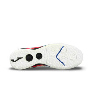 Joma FS Reactive IN - Zapatillas de fútbol sala de piel Joma suela lisa IN - blancas