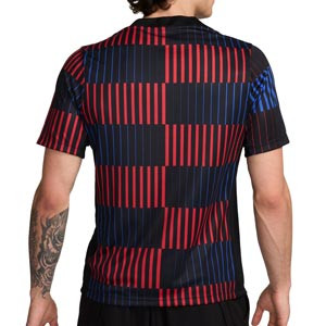 Camiseta Nike 2a Barcelona Academy Pro Pre-Match Dri-Fit - Camiseta de calentamiento prepartido Nike del FC Barcelona de la segunda equipación 2024 2025 - negra