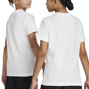 Camiseta Nike PSG Niño Crest - Camiseta algodón infantil Nike PSG Crest - blanco