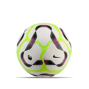 Balón Nike Premier League Pitch 2024 2025 talla 5 - Balón de fútbol Nike de la Premier League 2024 2025 talla 5 - blanco