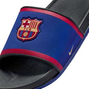 Chanclas Nike OffCourt FC Barcelona - Chancletas de baño Nike del FC Barcelona - azules
