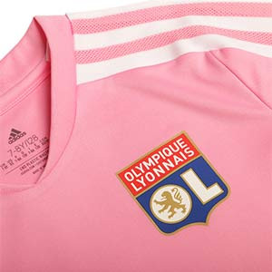 Camiseta adidas Olympique Lyon niño entrenamiento - Camiseta de entrenamiento infantil adidas del Olympique de Lyon - rosa