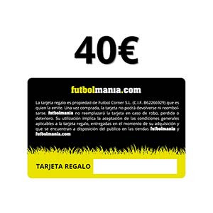 Tarjeta Regalo 40 euros futbolmania - Tarjeta Regalo de 40 euros en futbolmania
