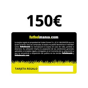 Tarjeta Regalo 150 euros futbolmania - Tarjeta Regalo de 150 euros en futbolmania - trasera