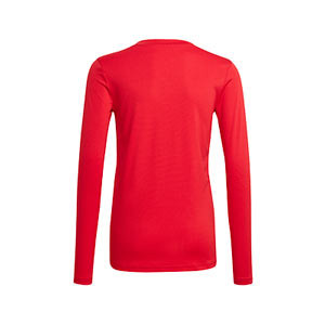 Camiseta adidas Team niño - Camiseta entrenamiento infantil compresiva manga larga adidas Team - roja