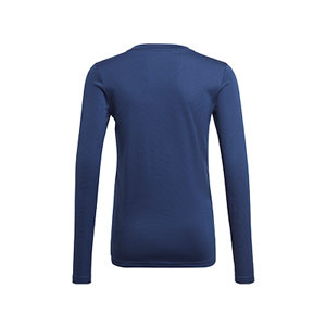 Camiseta compresiva M/L adidas Team niño - Camiseta entrenamiento compresiva infantil manga larga adidas - azul marino
