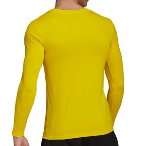 Camiseta compresiva M/L adidas Team - Camiseta entrenamiento compresiva manga larga adidas - amarilla