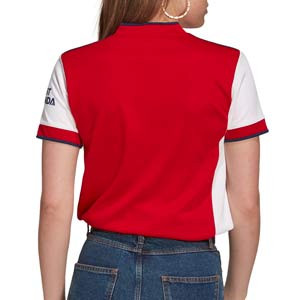 Camiseta adidas Arsenal mujer 2021 2022 - Camiseta mujer primera equipación adidas Arsenal FC 2021 2022 - roja y blanca