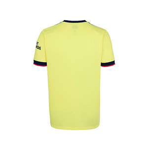 Camiseta adidas 2a Arsenal niño 2021 2022 - Camiseta segunda equipación infantil adidas del Arsenal FC 2021 2022 - amarilla pastel - trasera