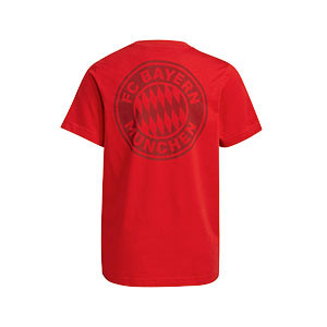 Camiseta adidas Bayern niño - Camiseta de manga corta de algodón infantil adidas del Bayern de Múnich - roja