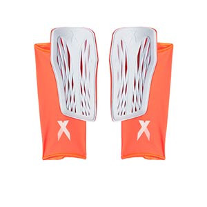 adidas X League - Espinilleras de fútbol adidas con mallas de sujeción - rojas