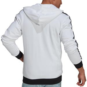 Sudadera adidas 3 Stripes - Sudadera con capucha de algodón adidas de la Juventus - blanca
