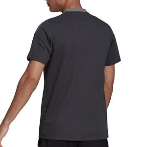 Polo adidas Juventus entrenamiento - Polo de algodón de entrenamiento para entrenadores adidas de la Juventus - gris oscuro