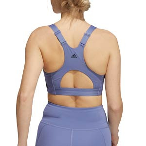 Sujetador deportivo adidas AlpshaSkin - Sujetador deportivo de alto impacto con relleno adidas de mujer para fútbol - lila