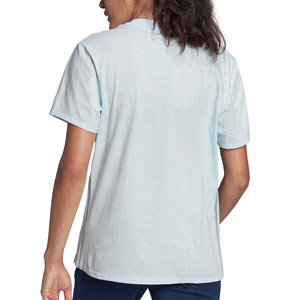 Camiseta adidas España mujer Travel - Camiseta de paseo de algodón de mujer adidas de la selección española para la Women's Euro 2022 - azul claro