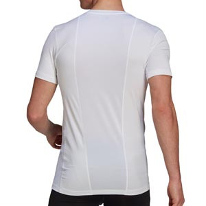 Camiseta adidas Techfit - Camiseta entrenamiento compresiva manga corta adidas Techfit - blanca