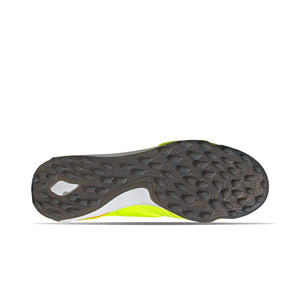 adidas Copa SENSE.1 TF - Zapatillas de fútbol multitaco de piel adidas suela turf - amarillas