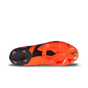 adidas Predator Accuracy.1 FG - Botas de fútbol con tobillera adidas FG para césped natural o artificial de última generación - naranja y negro