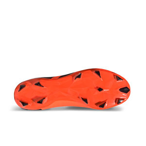 adidas Predator Accuracy.3 LL FG - Botas de fútbol con tobillera sin cordones adidas FG para césped natural o artificial de última generación - naranjas y negras