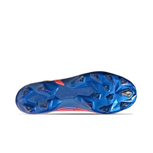 adidas Predator EDGE.1 AG - Botas de fútbol con tobillera adidas AG para césped artificial - azul, naranja