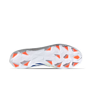 adidas Predator EDGE.2 MG - Botas de fútbol con tobillera adidas MG para césped natural o artificial - blancas, multicolor