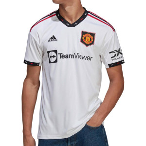 Camiseta adidas 2a United Rashford 2022 2023 - Camiseta segunda equipación adidas de Marcus Rashford del Manchester United 2022 2023 - blanca