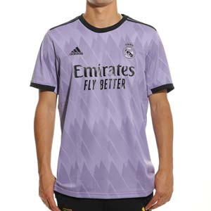 Camiseta adidas 2a Real Madrid 2022 2023 Vinicius - Camiseta segunda equipación Vinicius Jr adidas Real Madrid 2022 2023 - púrpura