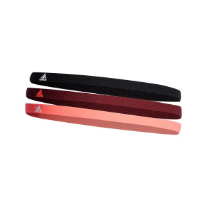 Pack cintas de pelo adidas 3 unidades - Pack de tres cintas para el pelo elásticas adidas - rosa, negro, azul marino