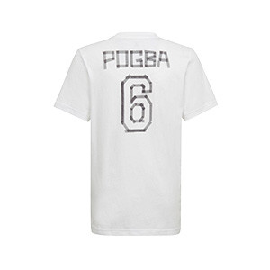 Camiseta adidas Pogba niño Graphic - Camiseta de algodón infantil adidas Paul Pogba - blanca
