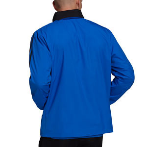 Chaqueta adidas Real Madrid All Weather - Chaqueta cortavientos con capucha adidas del Real Madrid CF - azul